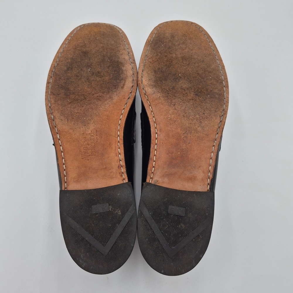 Allen Edmonds Paxton Black Leather Penny Loafers Mens 9.5 C Made in USA 42020 - Picture 7 of 9